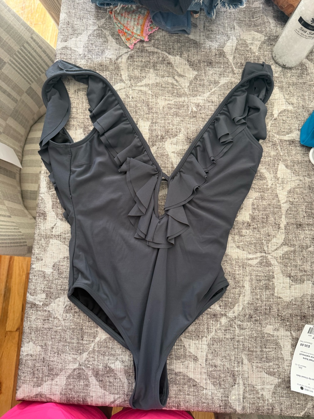 MICHAEL Michael Tors Ruffled One-Piece Swimsuit